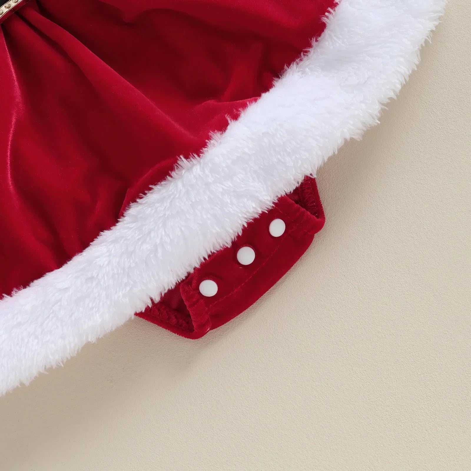 Vestido Mamãe Noel para Bebês 0-24 Meses