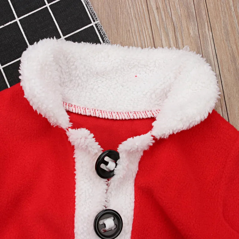 Roupa Papai Noel Bebê 03-24m