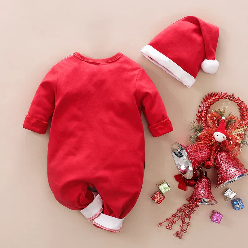 Roupa Papai Noel Bebê 03-18m