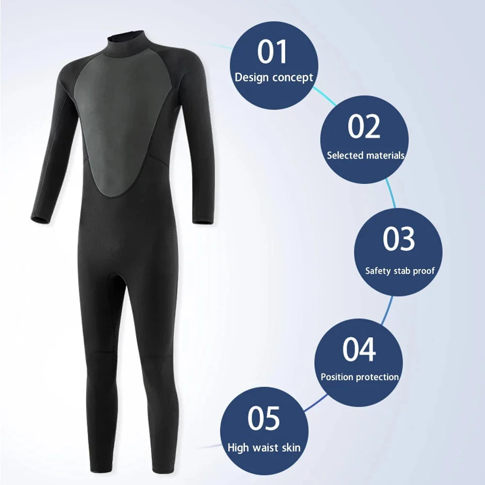 Roupa de mergulho em neoprene 3mm/2mm original