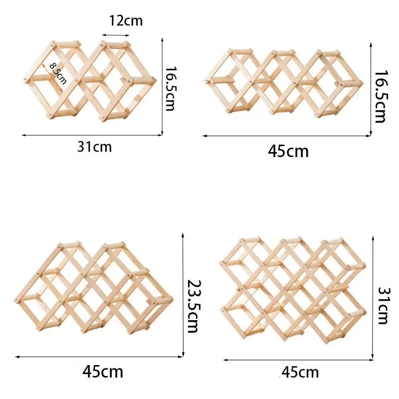 Adega Porta Vinho Portátil Madeira