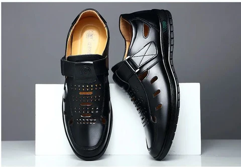 Sandália Masculina em Couro Nobre - Lewis Premium