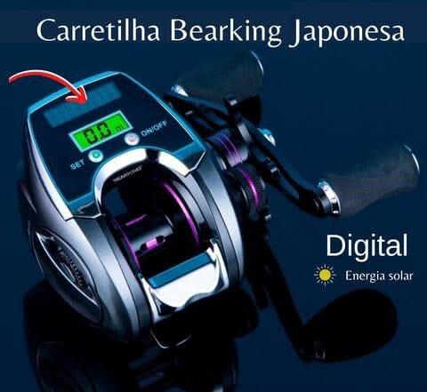 Carretilha Elétrica BEARKING - Drag de 10KG - Display Digital