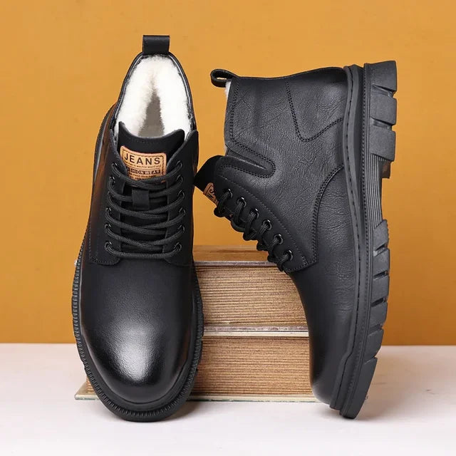 Bota Masculina de Inverno em Couro Nobre - Luiz Armen