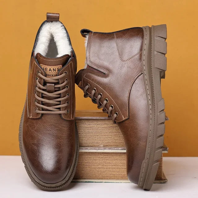 Bota Masculina de Inverno em Couro Nobre - Luiz Armen