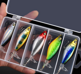 Isca Articial Flutuante com Hélice | Lancamento longo |  5 unidades