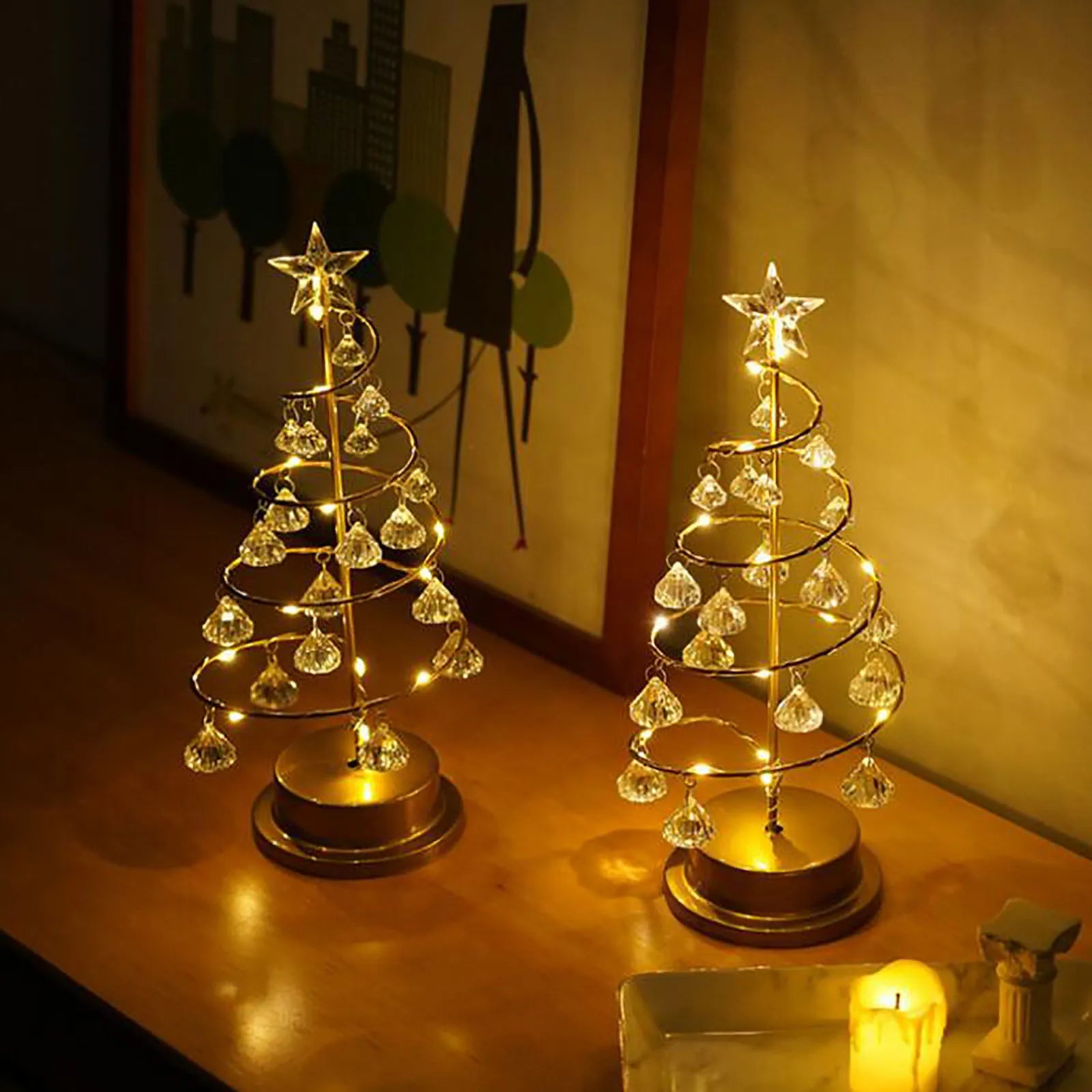 Árvore de natal decorada com Iluminação - Promoção Especial