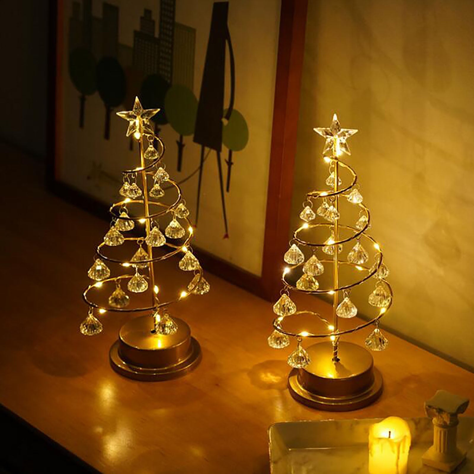 Árvore de natal decorada com Iluminação - Promoção Especial