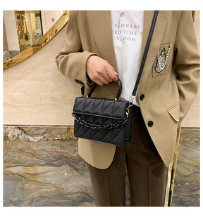 Bolsa de couro preta