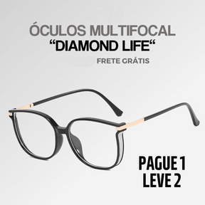 Pague 1 Leve 2 | Óculos Multifocal Diamond Life + Brinde