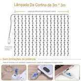 Pisca Pisca Cortina de Led Natalina