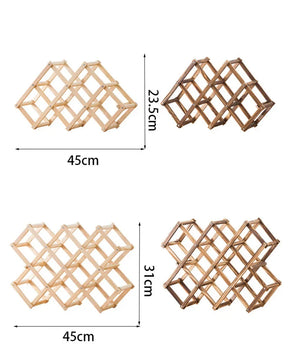 Adega Porta Vinho Portátil Madeira