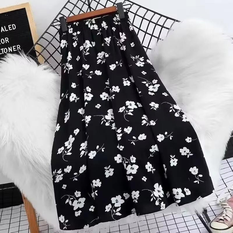 [COMPRE 1 E LEVE 2] Calça-Saia Olivia™ Midi Floral com Cintura Alta / Toque de Feminilidade e Frescor que Valoriza Você em Qualquer Ocasião!