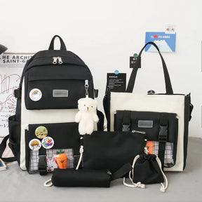 UniqBag - Kit Escolar Feminino 4 em 1