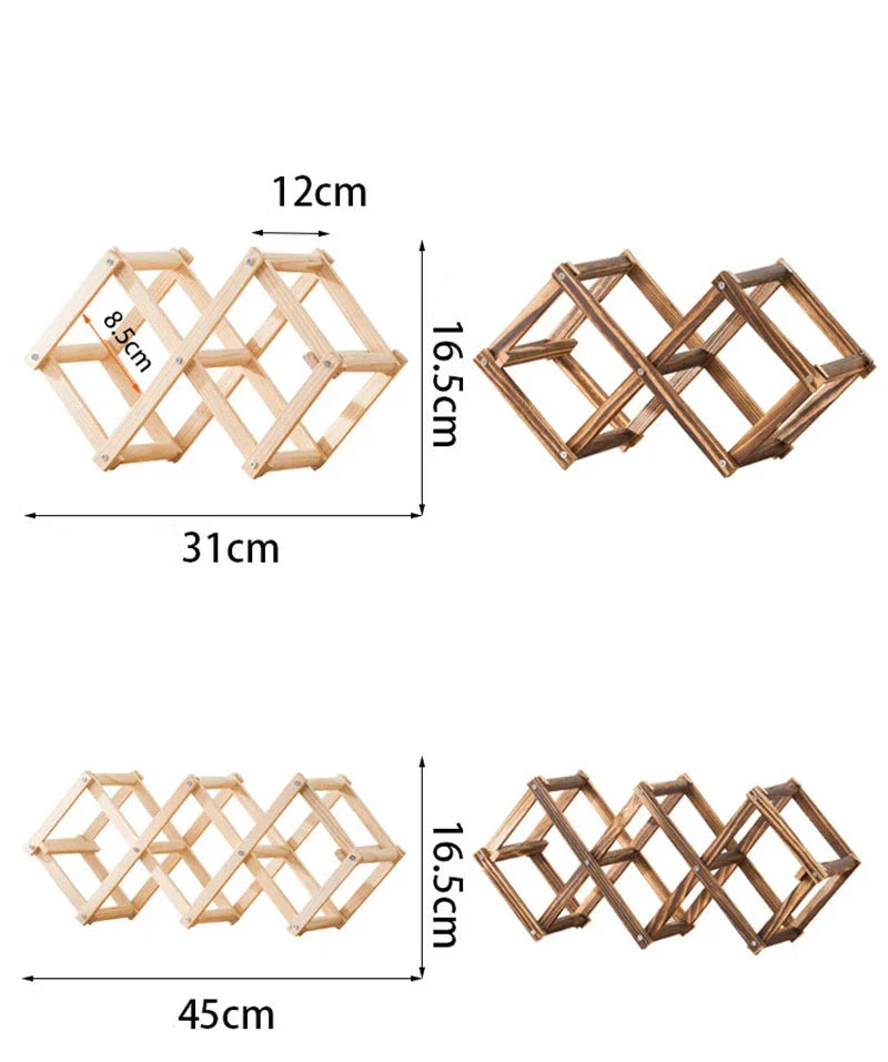 Adega Porta Vinho Portátil Madeira