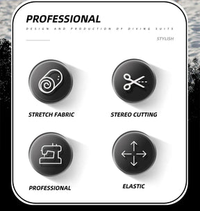 Roupa De Mergulho Masculino e Feminina Wetsuit 1.5MM/3MM