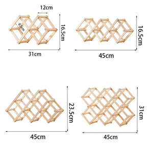 Adega Porta Vinho Portátil Madeira