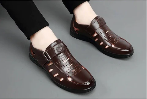 Sandália Masculina em Couro Nobre - Lewis Premium